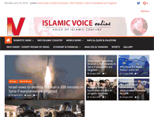 Tablet Screenshot of islamic-voice.com